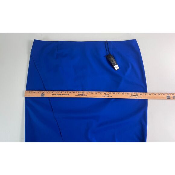 Lane Bryant Women's Blue Double Weave Stretch Skirt Size 28 - New With Tags - Picture 8 of 11